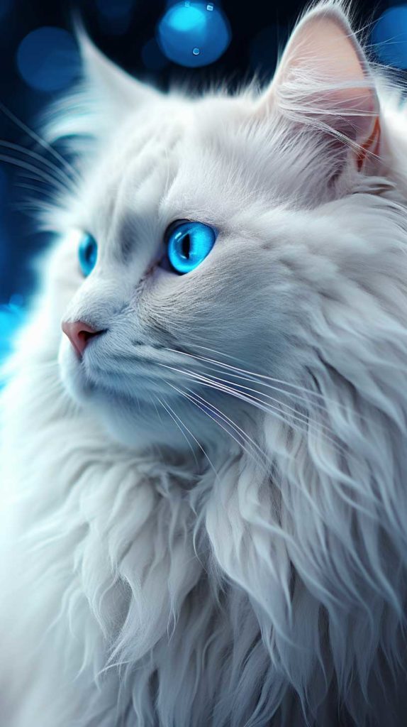 Голубоглазый кот - Обои на телефон