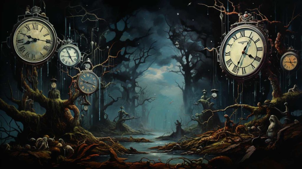 Лес из часов - Сюрреалистичные картины
