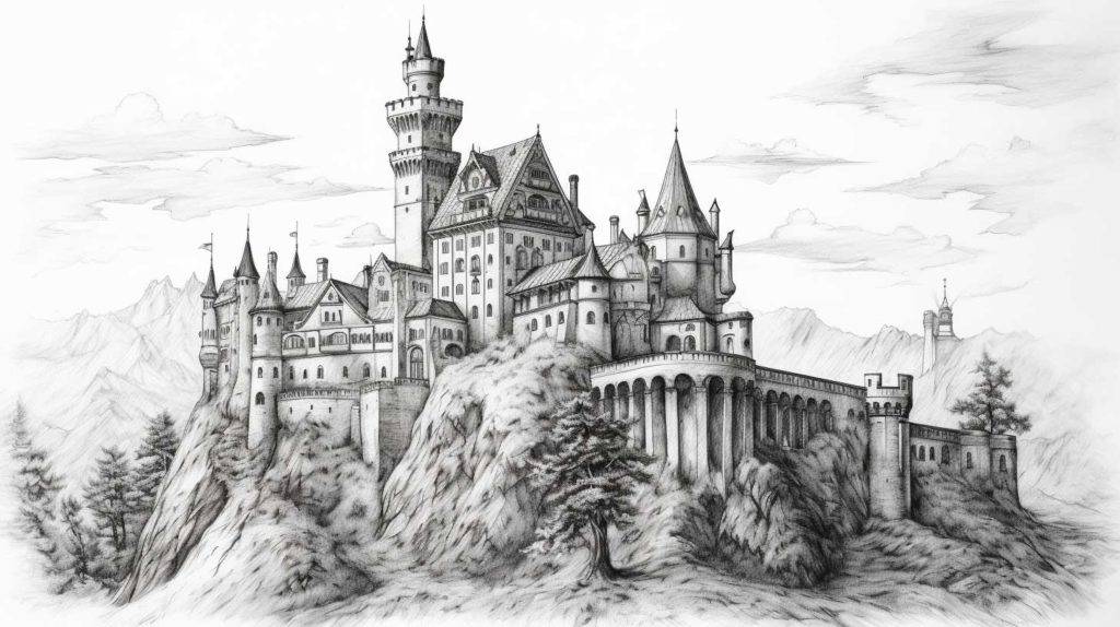 Замок Дракулы - Раскраски