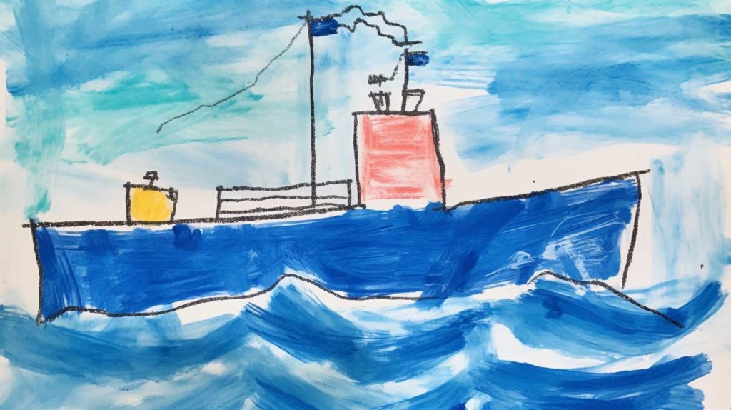 Корабль - Детский рисунок