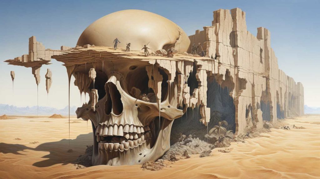 Пустыня - Сюрреалистичные картины от ИИ